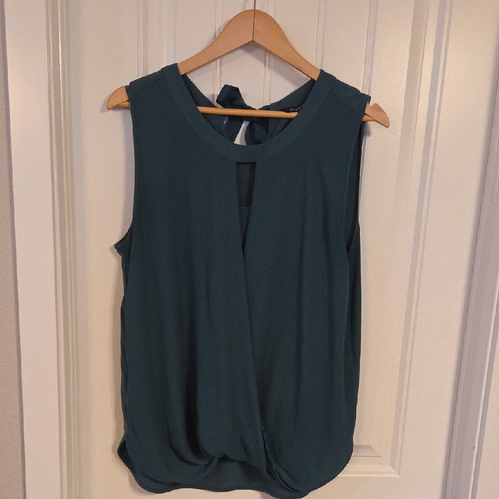 41 Hawthorn Teal Sleeveless Blouse